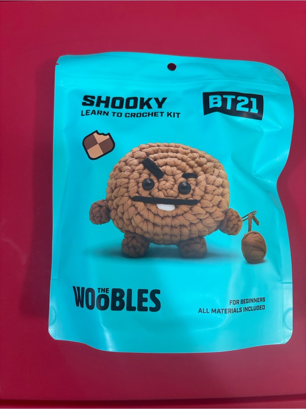 BT21 Shooky Crochet Kit for Kids - Brown